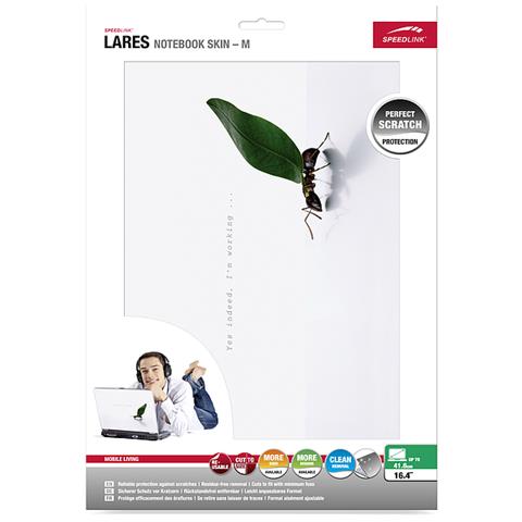 Lares Notebook Skin M, Bianco, notebooks netbooks - Foto 3